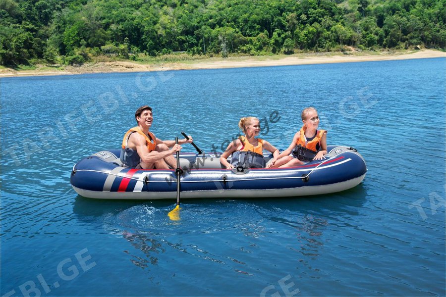 გასაბერი ნავი BestWay TRECK X3 SET 3 ადგილიანი