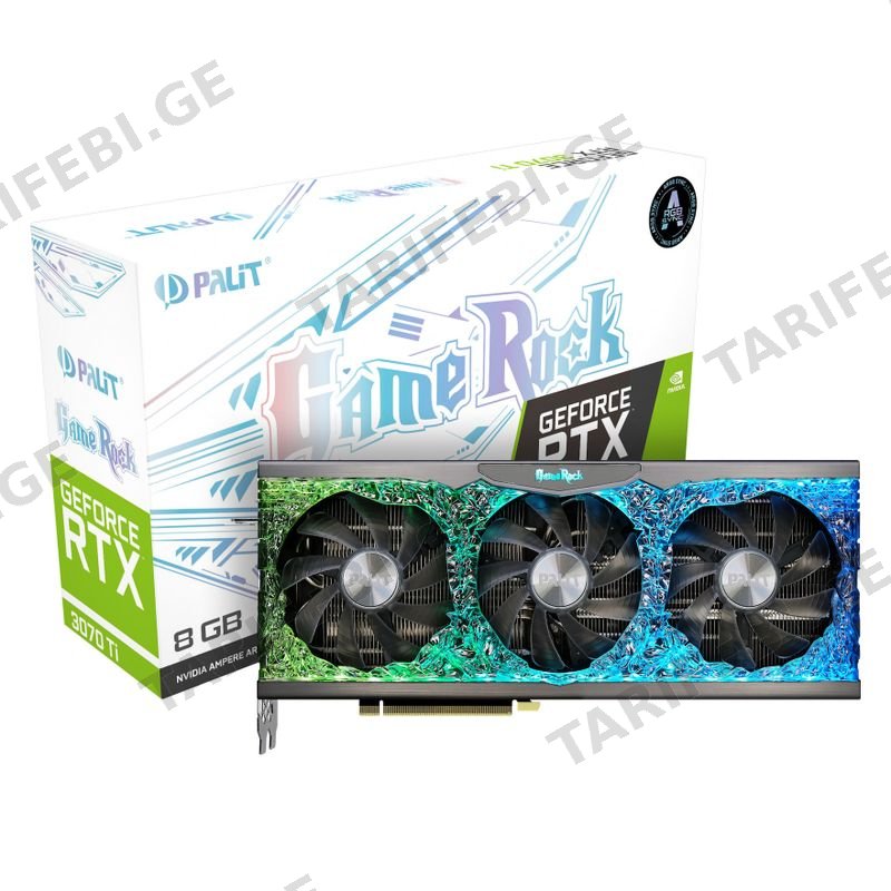 ვიდეო ბარათი Palit RTX 3070TI GAMEROCK 8GB