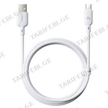 Baseus Silky Fast Charging Data Cable 3A 1m Moon White კაბელი