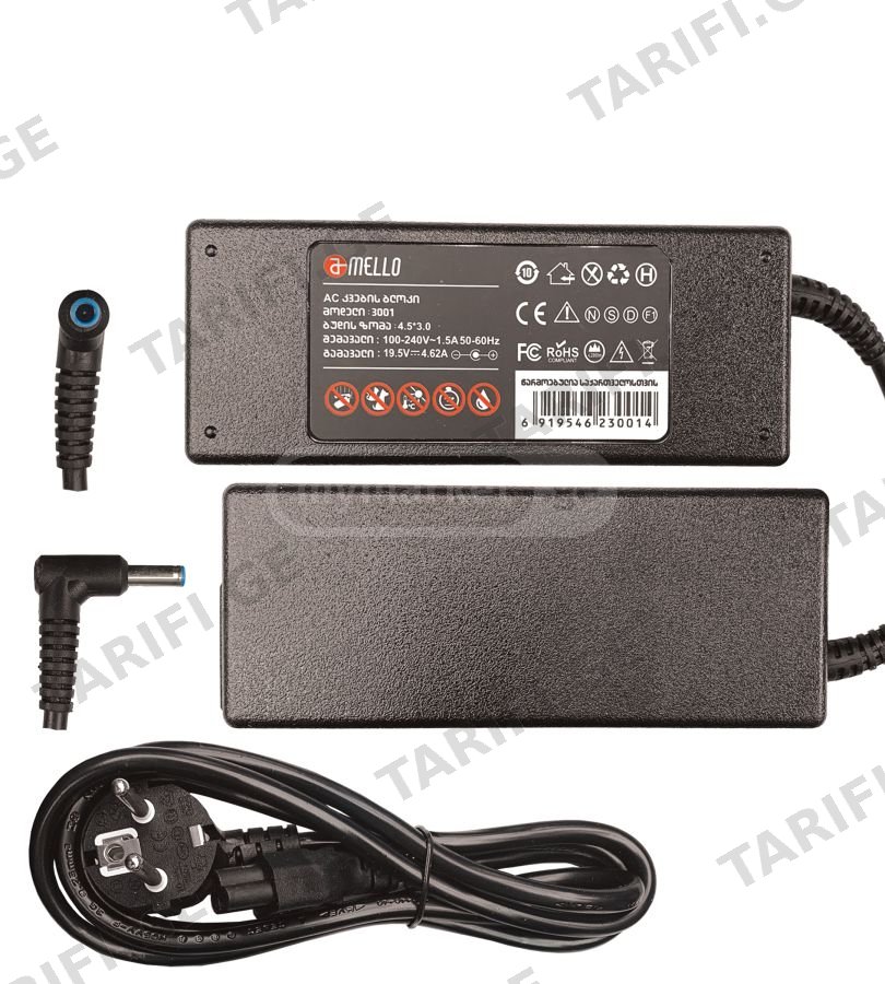 HP - დამტენი 19.5V 4.62A 4.5*3.0