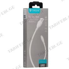ტელეფონის კაბელიკაბელი CELEBRAT For iphone FLY-2I White