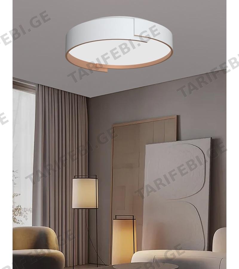 ჭაღი GZGS-BM-8021-WH თეთრი 72W*2 ზომა.Ø500