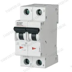 მოდულური ავტომატური ამომრთველი Mitsubishi Electric 2P C40 10kA 719743