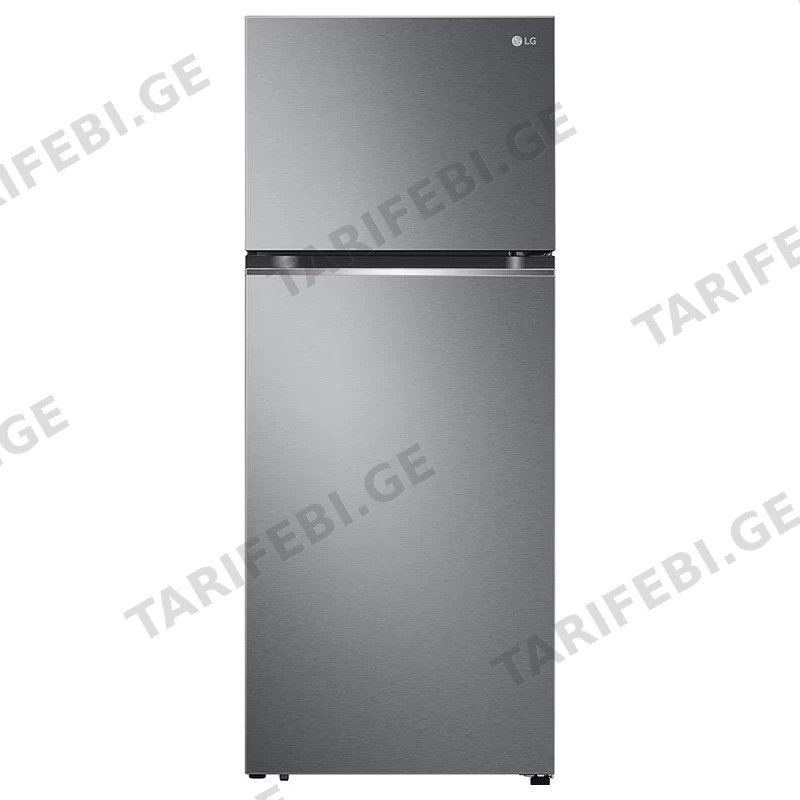 მაცივარი SMART INVERTER ძრავით LG GN-B502PLGB, 395 ლიტრი, ვერცხლისფერი