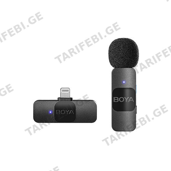 მიკროფონი Boya BY-V1 Ultracompact 2.4GHz Wireless Microphone System Black