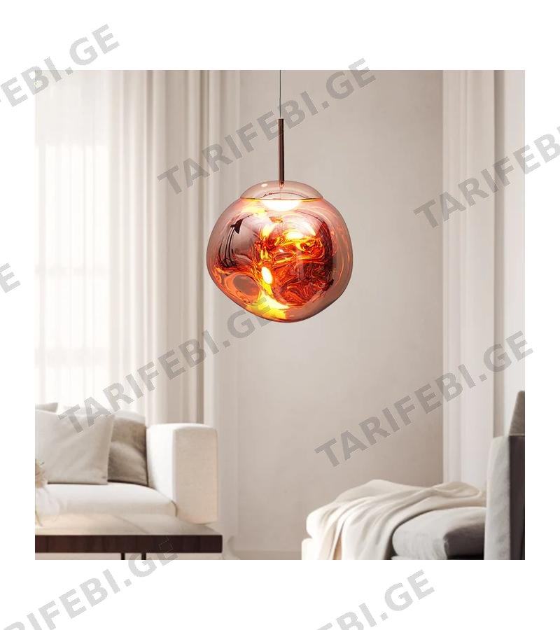 ჭაღი GZMK-D180501/1 ROZE GOLD (D270/ E27/220V/60W)