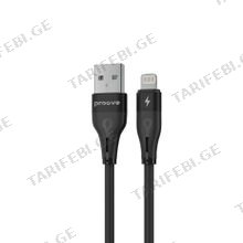 Cable Proove Soft Silicone Lightning 2.4A (1m) black