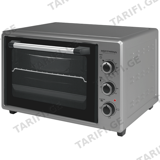 ელექტრო ღუმელი HOFFMANN F3700 SILVER (1400 W, 37 L)