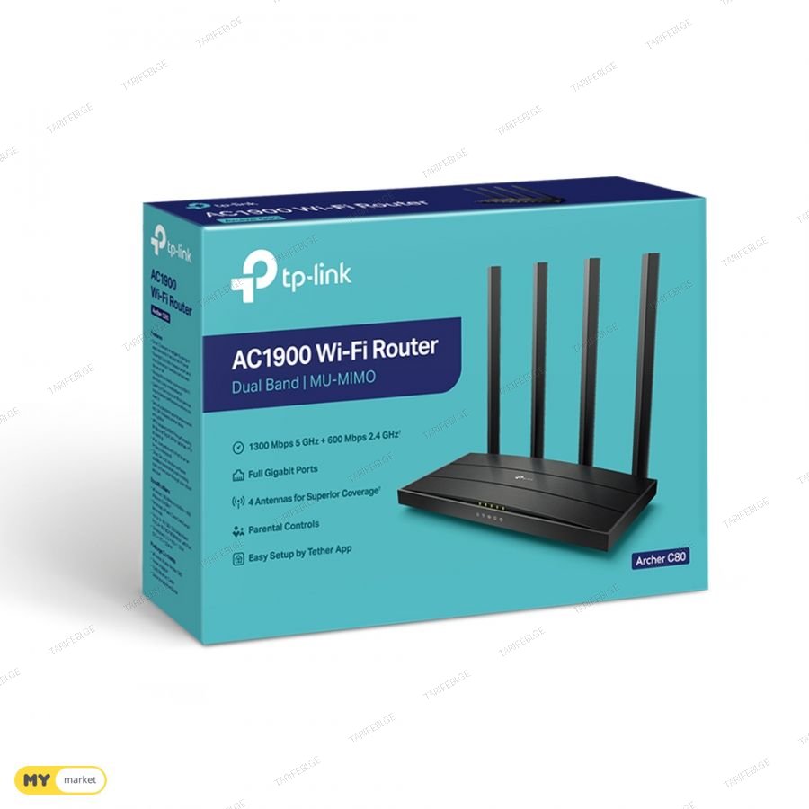 TP-Link Archer C80 AC1900 Wireless MU-MIMO Wi-Fi 5 Router