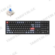 KEYCHRON Q6 GATERON G PRO BLUE RGB სადენიანი მექანიკური კლავიატურა