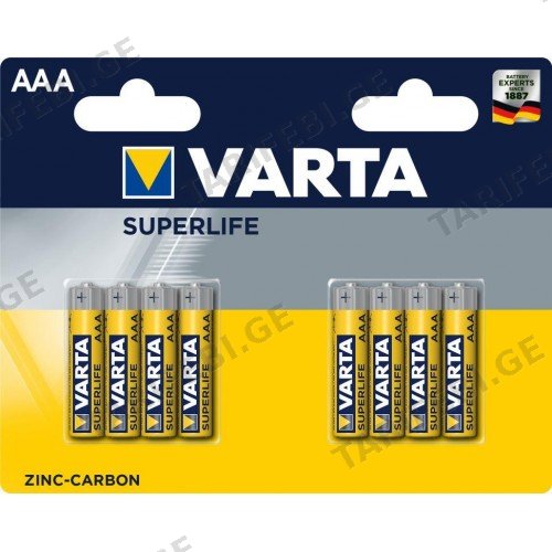 ელემენტი VARTA  AAA 8 ც.