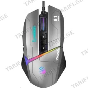 A4tech Bloody W60 Max RGB Gaming Mouse Gun Grey (13043)