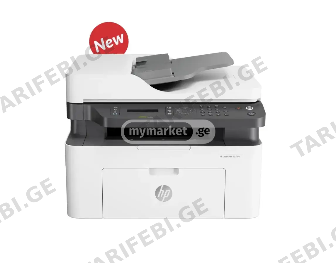 პრინტერი HP Laser MFP 137fnw○ახალი○ უფასო მიწოდება მეორე დღე