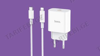 Hoco - C76A Plus 20w Charger Set +Type-C to Lightning Cable