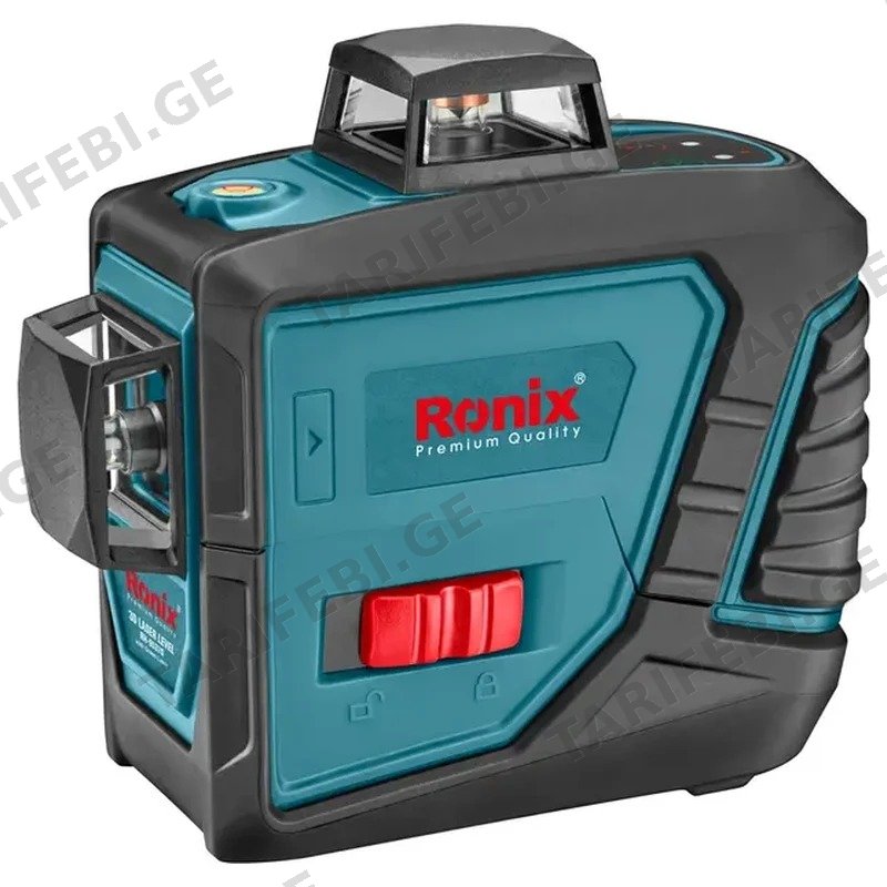 3D ლაზერული თარაზო RONIX RH-9537G, 15/70მ, მწვანე ნათება