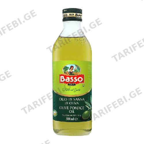 Olive oil for secondary pressing /Basso/ 500 ml