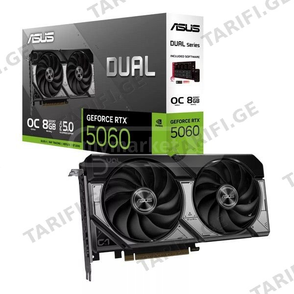 ვიდეობარათი Asus Dual RTX 5060 8GB GDDR7