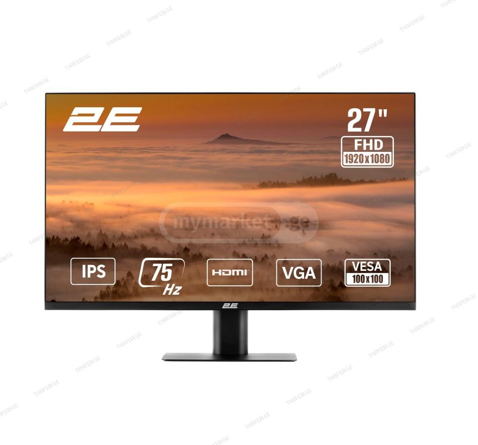 მონიტორი 2E 27" F2723B IPS 75HZ 1920×1080