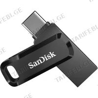 USB ფლეშ მეხსიერება SANDISK SDDDC3-256G-G46 ULTRA DUAL DRIVE GO TYPE-C 256GB BLACK
