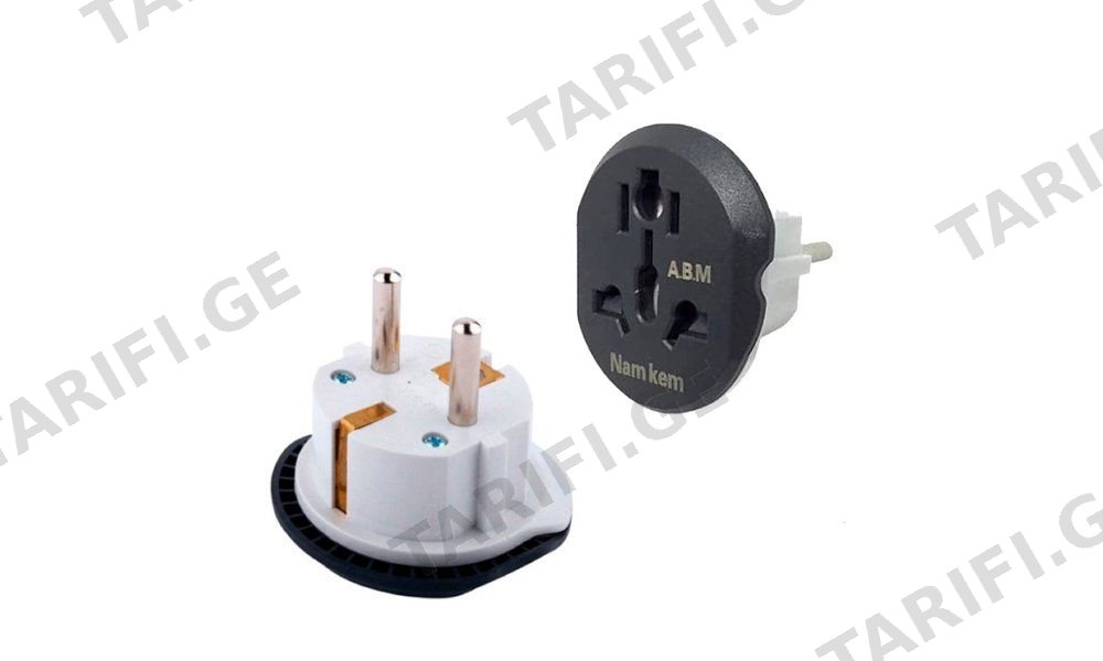 US to Europe Plug Adapter, Universal AC adapter, Plug Convertor (for UK, USA) A1031