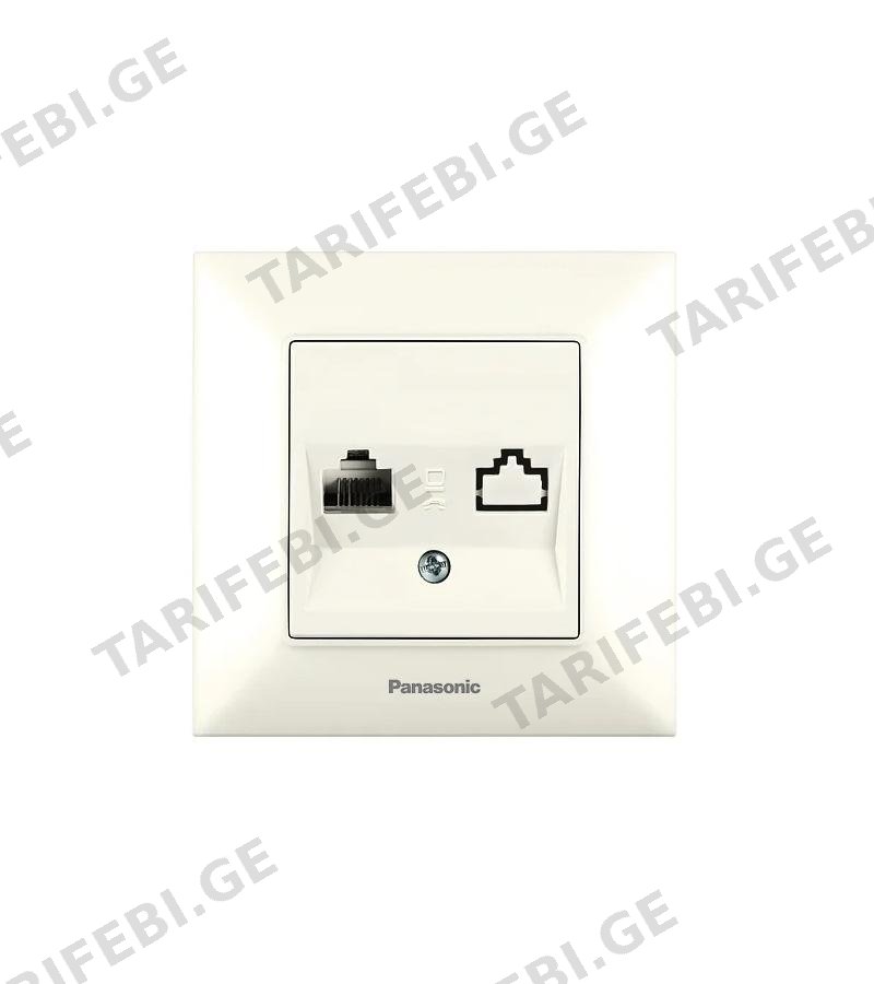 როზეტი PANASONIC ARKEDIA SLIM კომპ. Tekli Data კრემი