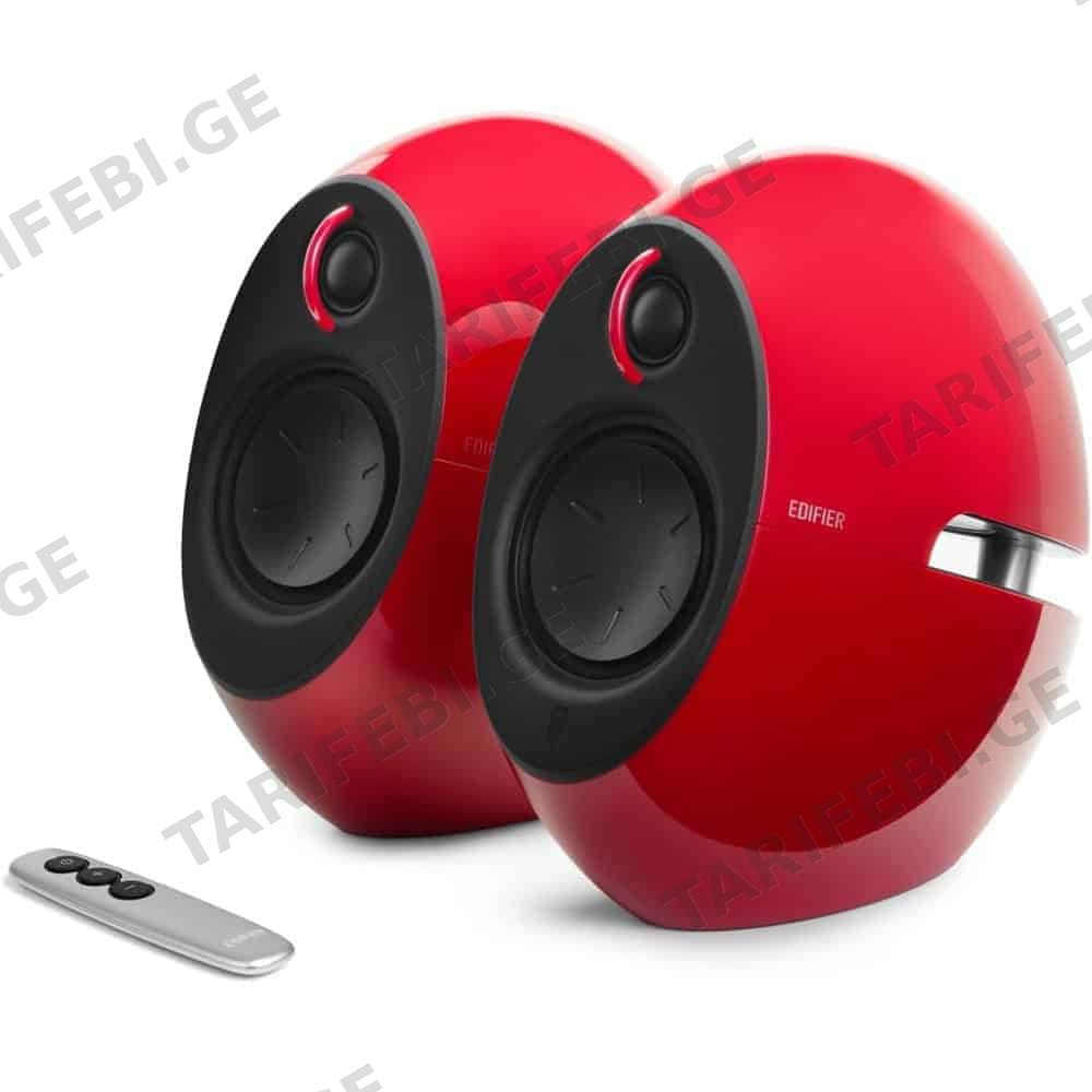 დინამიკი Edifier E25HD Luna, 74W, AUX, Bluetooth, Optical, Speaker, Red
