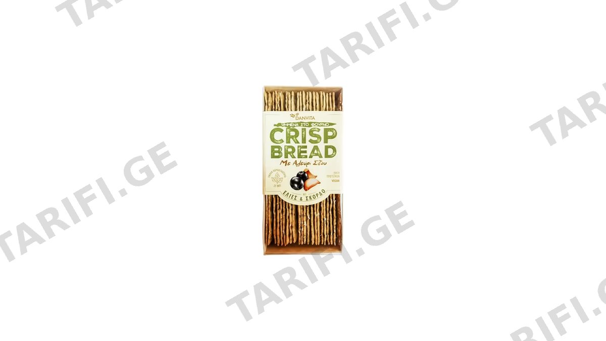 Crisp ხრაშუნა პური ზეთისხილით და ნიორით 130გრ