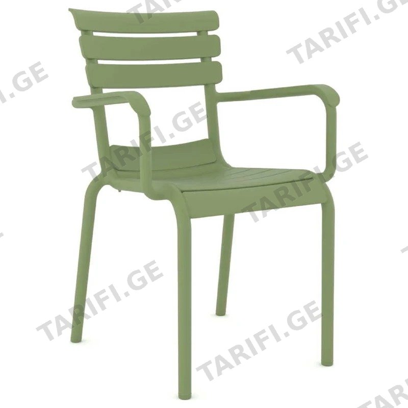 ეზოს სკამი RAINBOW HERA XL-GREEN, მწვანე