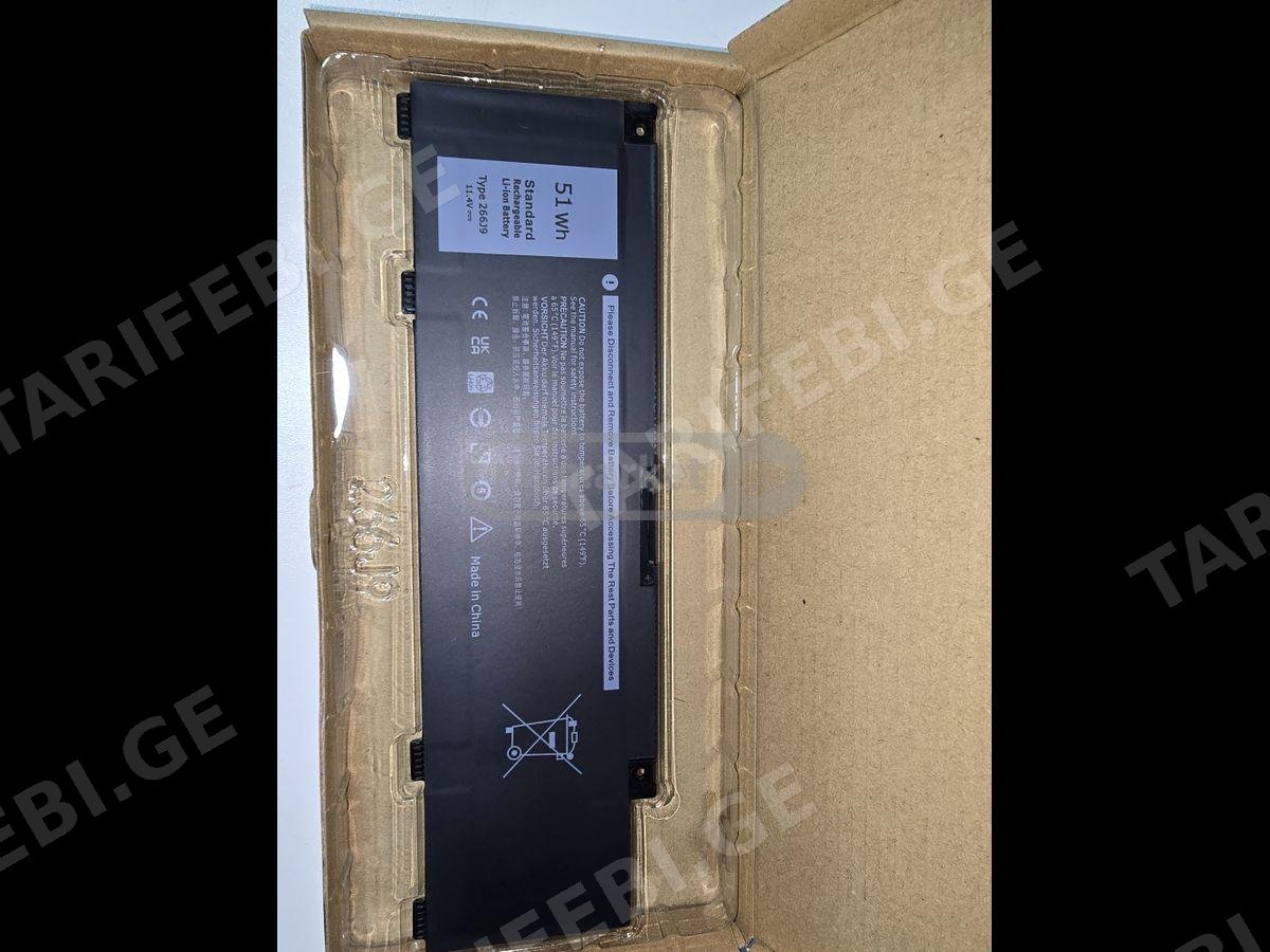 ნოუთბუქის აკუმულატორი Dell 266J9 BATTERY.