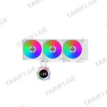 Lian Li HydroShift II 360CL LCD-C 360 mm ARGB White პროცესორის წყლის გაგრილება