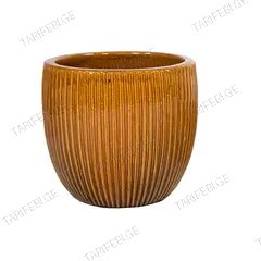 ქოთანი კერამიკული Mega Collections Portly Egg Rib Honey D50H45