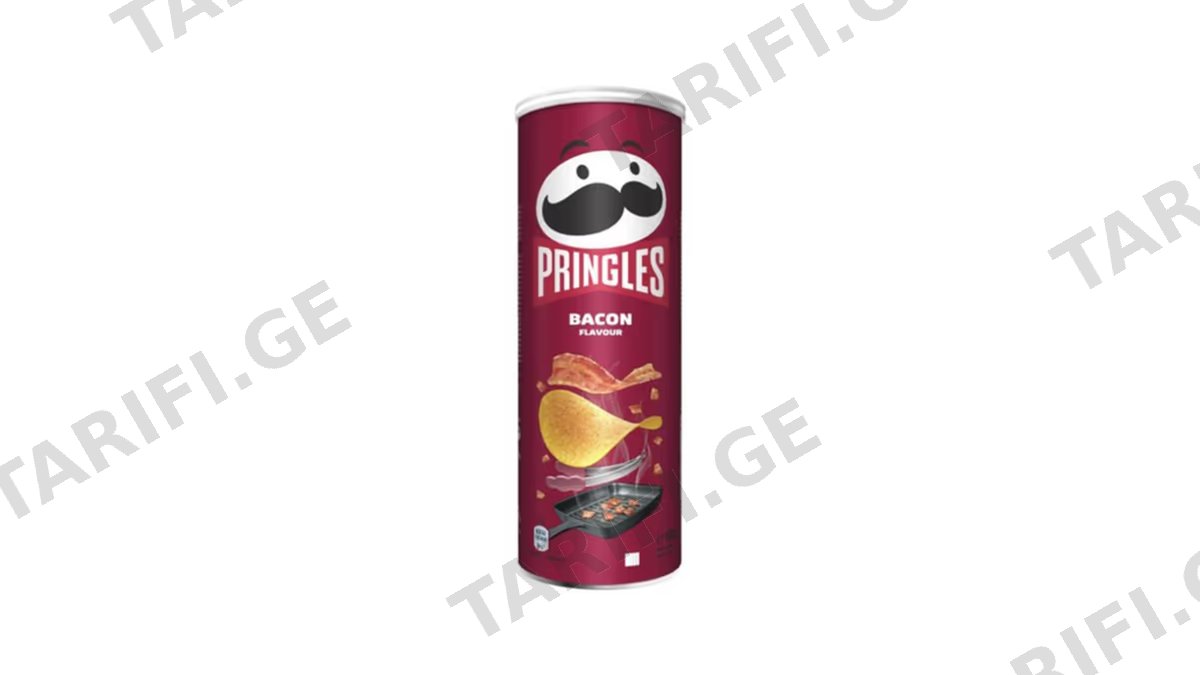 "PRINGLES"- ჩიფსი ბეკონი 165გ