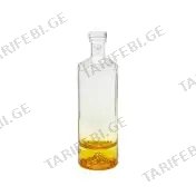 მინის ბოთლი გამჭვირვალე Yellow 500ml B13