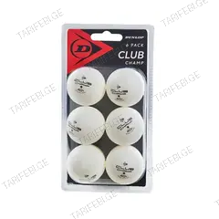 ტენისის მაგიდის ბურთები DUNLOP CLUB CHAMP 40+ 6ც