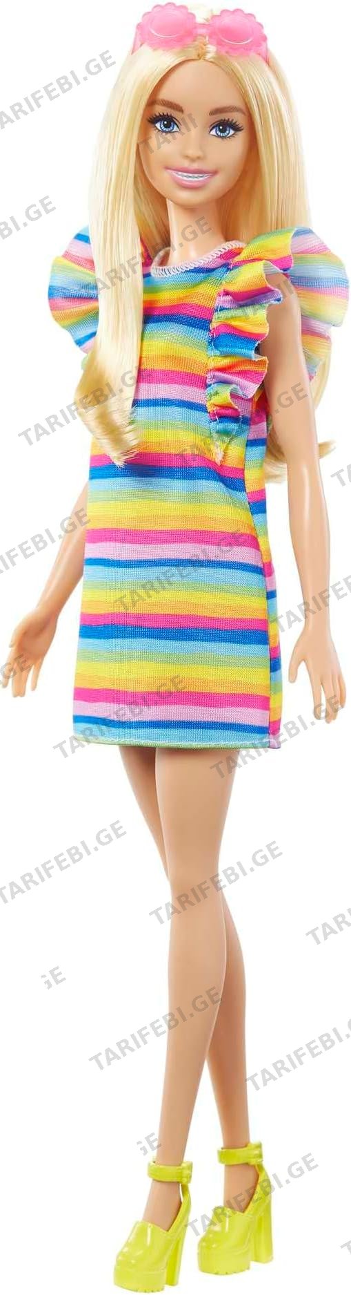 თოჯინა MATTEL HPF73 BARBIE FASHIONISTAS DOLL - TIERED DRESS