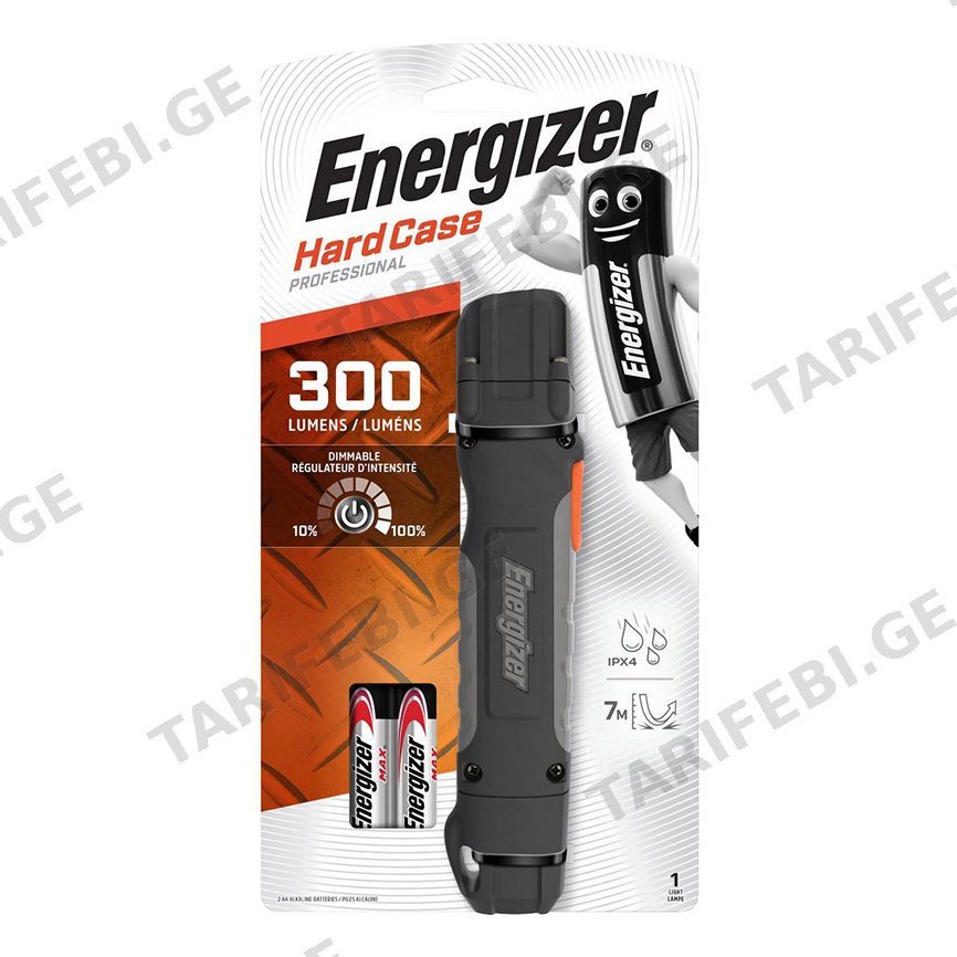 ფარანი Energizer 300Lm Performance Hard Case Pro