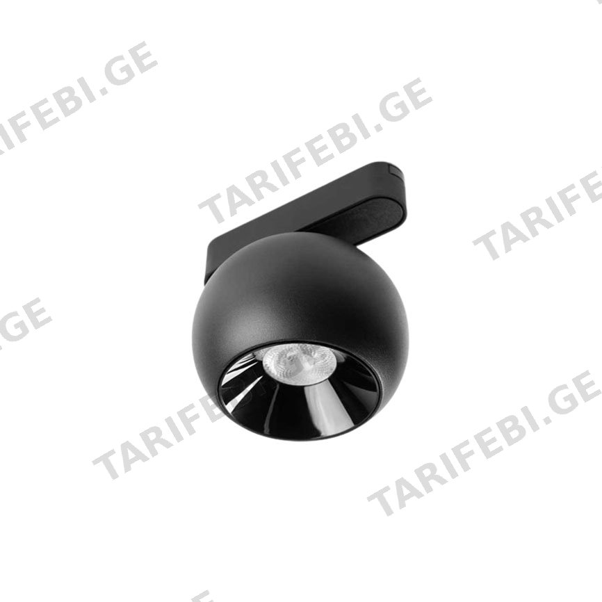 არხის სანათი New Light UT25-MBO-A 12W 3000K შავი