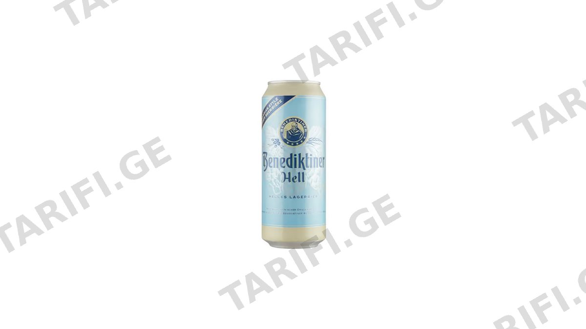 BENEDIKTINER ლუდი ჰელი 0.5ლ