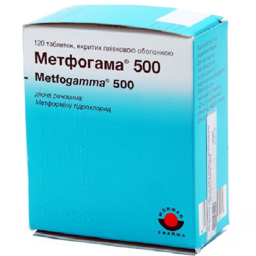 მეტფოგამა ტაბლეტი  500მგ #120