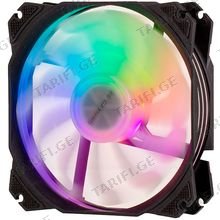ქულერი 2E ACF120PA-ARGB 120MM 800-1700RPM 4PIN PWM + 5V 3PIN RGB 19.4-33.8DBA