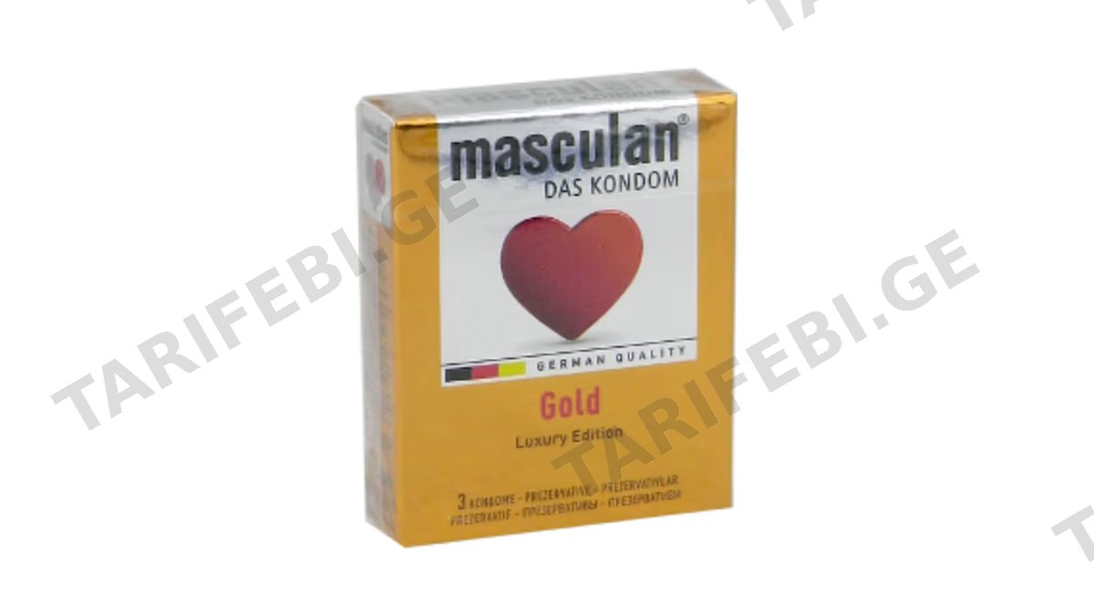პრეზერვატივი "MASCULAN Gold" N3 *