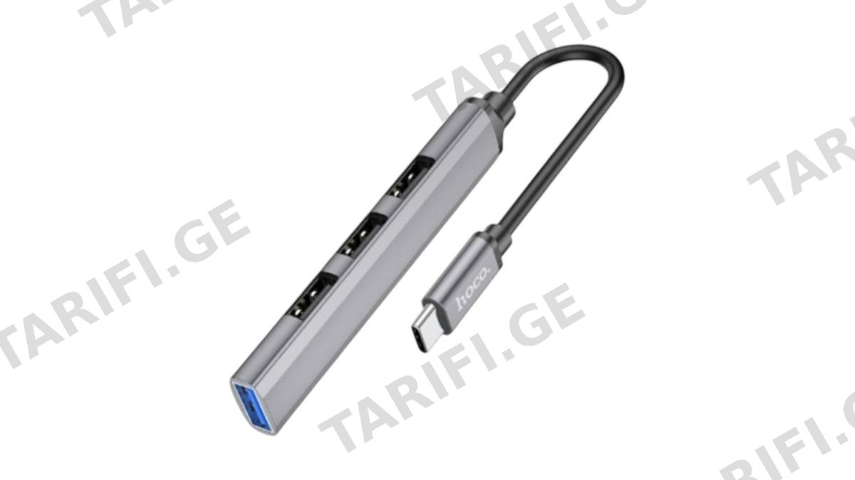 Hoco. USB hub 4-in-1 “HB26” USB3.0+USB2.0*3