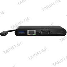 USB ადაპტერი BELKIN AVC005BTBK USB-C 4-IN-1 CORE HUB
