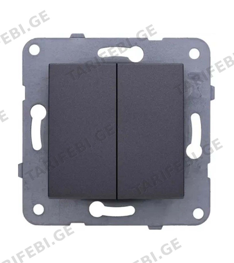 გადამრთველის მექანიზმი 2-ნი KARRE PLUS FUME WKTT00092DG-EU1 Panasonic