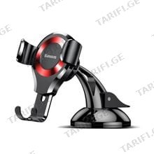 Baseus Osculum Type Gravity Car Mount SUYL-XP09 Black/red მობილურის სამაგრი