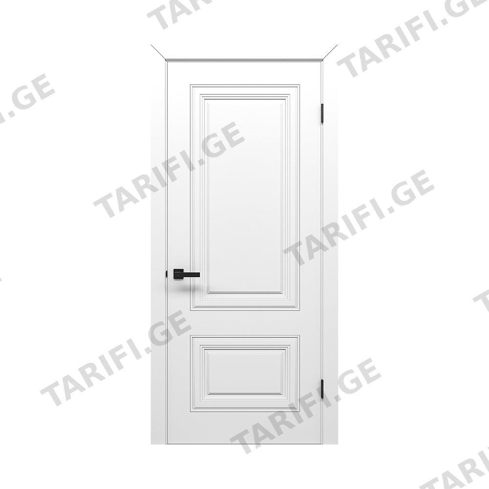 შეღებილი მდფ კარი oba 2 (white, 700x2150, LR) კომპლექტი