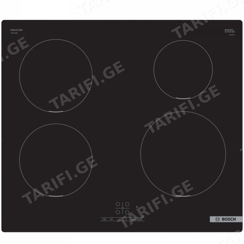 ჩასაშენებელი ქურის ზედაპირი BOSCH PUE611BB5E (4600 W)