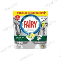ტაბლეტები ჭურჭლის სარეცხი მანქანის  FAIRY PLATINUM 96 ც