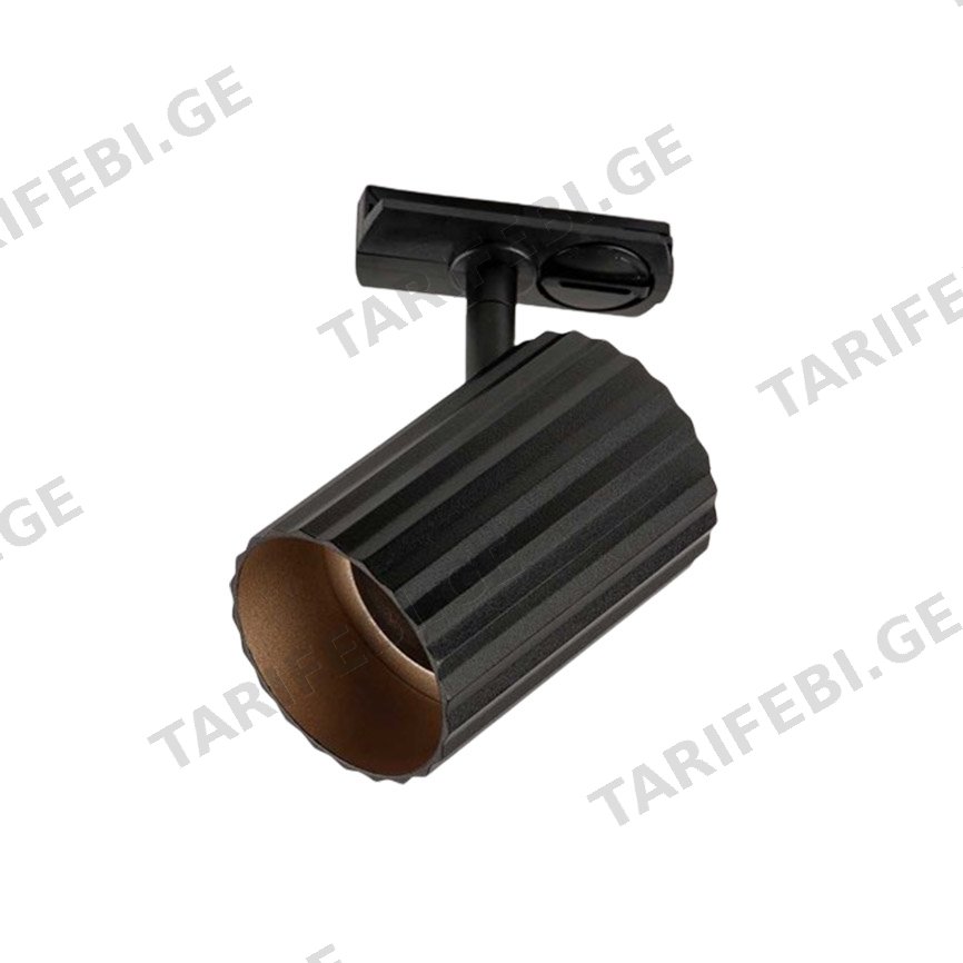 არხის სანათი New Light D8421 50W GU10 შავი ოქროსფერი
