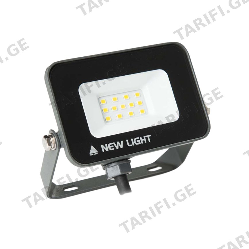პროჟექტორი New Light LED 10W 4000K 850Lm SMD Dark Grey E024E
